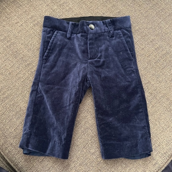 Janie and Jack Other - Janie & Jack Infant Navy Velvet Pants